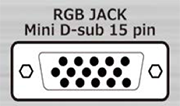 RGB JACK Mini D-sub 15 pin